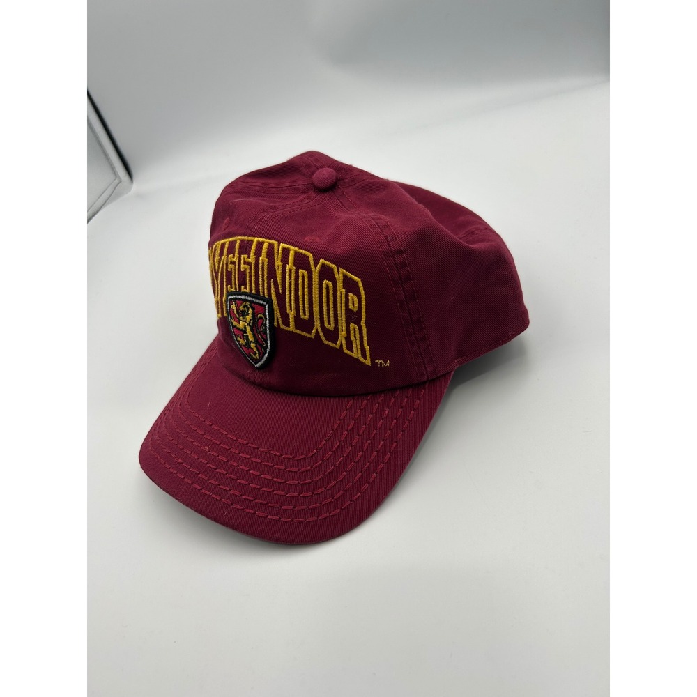 Harry Potter Gryffindor Snapback Hat Maroon Burgundy Yellow Crest Cap OSFM